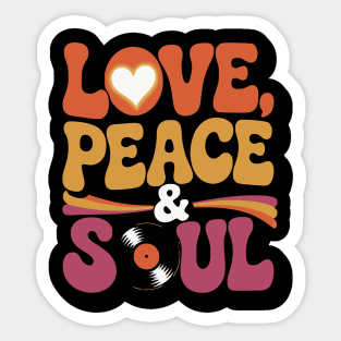 Love Peace and Soul Sticker